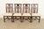 English Thomasville Georgian Carved Mahogany Dining Chairs, Set of Four For Sale - Image 3 of 13