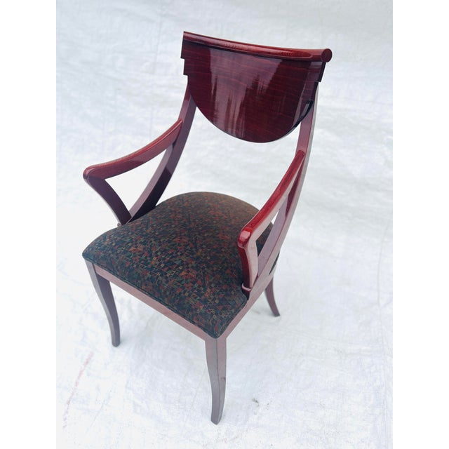 Contemporary Hollywood Recency Style Lacquered Wood Italian by Pietro Costantini Arm Chair, Unsigned in sturdy and very...