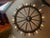 Massive vintage gothic-revival/lodge style 12-light chandelier. All metal/welded construction. Completely rewired, all...