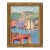 Early 20th Century Harbor and Hillside Oil Painting For Sale