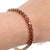 Vintage 14k 585 Solid Yellow Gold Red Garnet Marquise Cut Tennis Bracelet For Sale - Image 10 of 13
