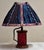 Vintage Italian Red Murano Glass Table Lamp with Fabric Shade, 1960s For Sale - Image 10 of 10
