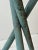 Antique Curly Maple Accent Table With Turquoise-Painted Tripod Base, Circa Early 20th Century For Sale - Image 11 of 17