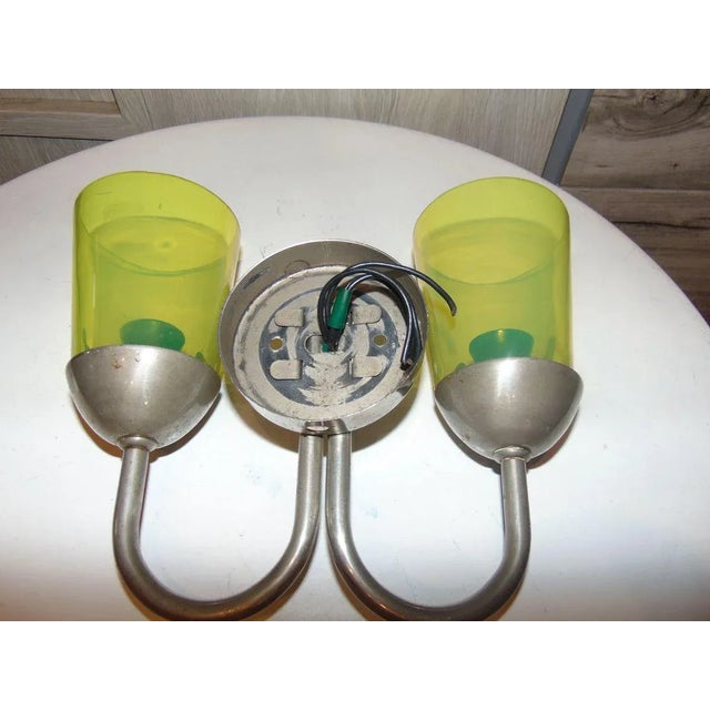 Mid-Century Modern Vintage Double Wall Lamp, 1950s For Sale - Image 3 of 8