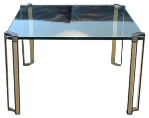 Mid-Century Modern Brass Coffee Table by Peter Ghyczy, 1970s