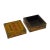 Wood Chinese Distressed Yellow Characters Graphic Square Shape Box For Sale - Image 7 of 8