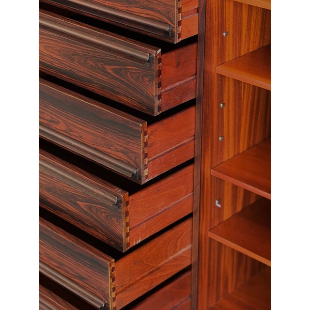 1980s Rosewood Mid-Century Modern Cabinet For Sale - Image 5 of 18