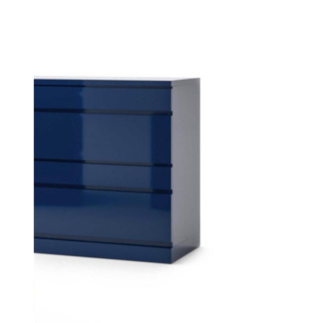 Blue Deco Cabinets by Hiroyuki Tsugawa for Cassina, Set of 3 For Sale - Image 8 of 9
