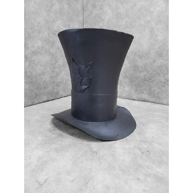 Pop Art Vintage Oversized Black Magician Top-Hat Prop/Holiday Decor Piece For Sale - Image 3 of 6