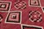 Contemporary Southwest Navajo Style Crimson Wool Rug With Geometric Diamond For Sale - Image 10 of 11