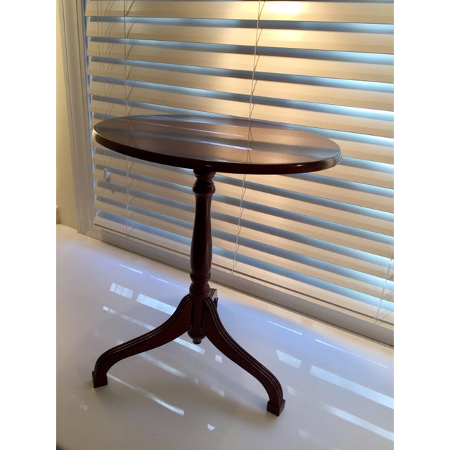 Bombay Company Flip Top Cherry Tripod Side Table Chairish