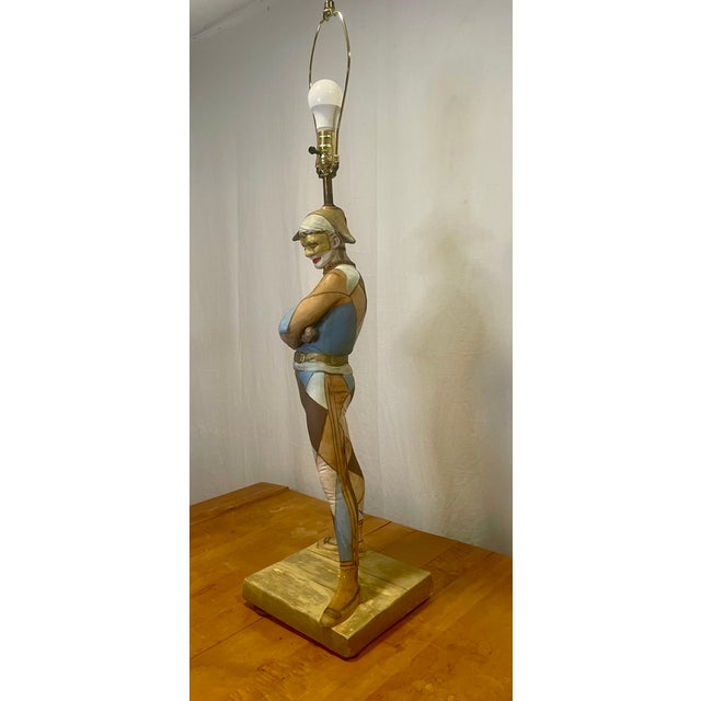 Mid 20th Century Marbro Harlequin Figural Table Lamp – Restored & Rewired For Sale - Image 13 of 17