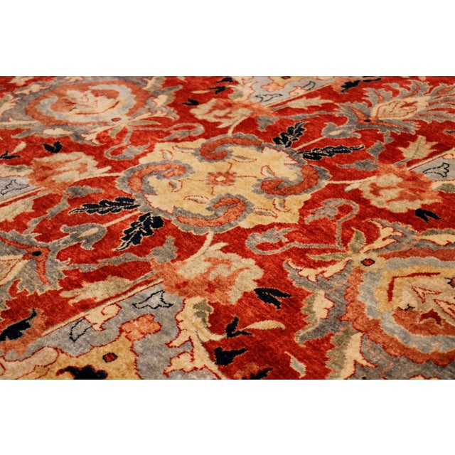 2020s Pasargad Home Bidjar Rust Wool Area Rug- 9' 0" X 12' 0" For Sale - Image 5 of 6