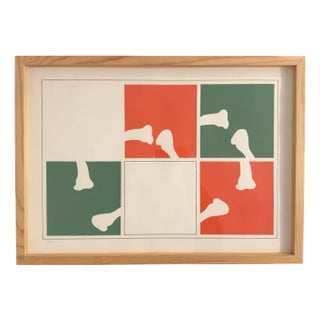 Ettore Sordini, Composition, 1970s, Lithograph For Sale