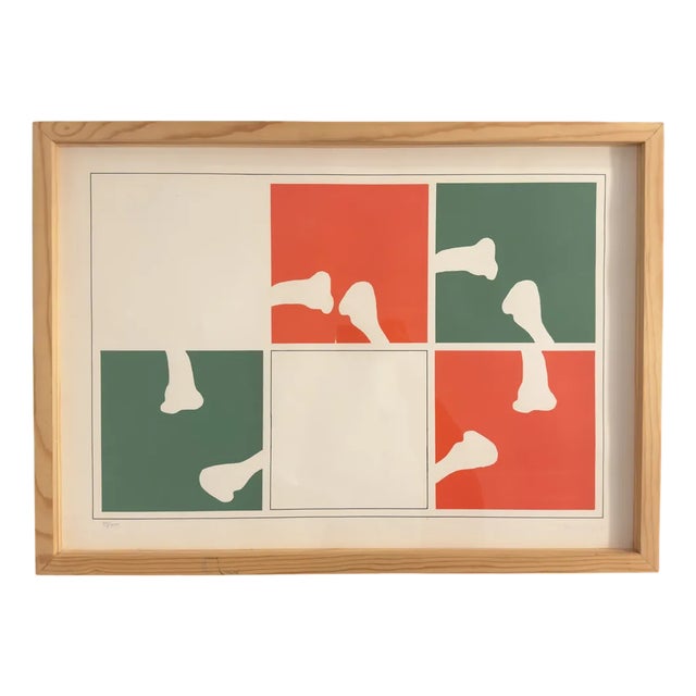 Ettore Sordini, Composition, 1970s, Lithograph For Sale