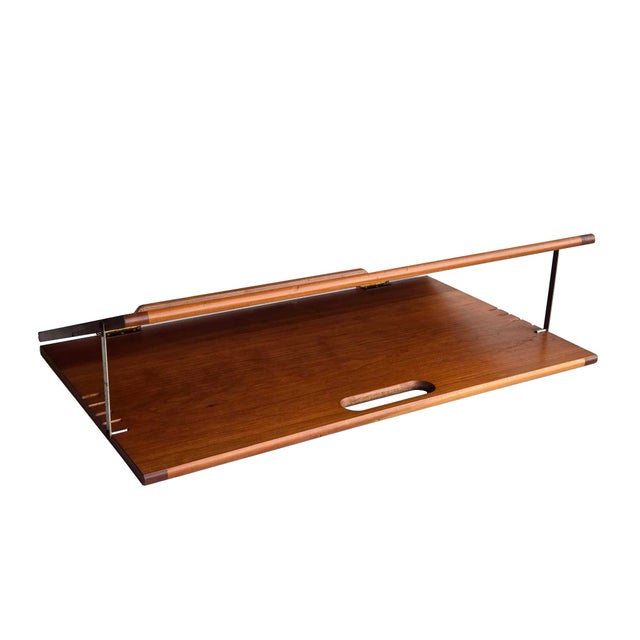 Arne Jacobsen Mid 20th Century Danish Teak Wood Portable Lectern For Sale - Image 4 of 15