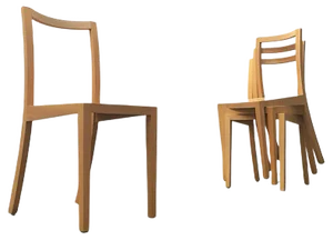 Vintage Wooden Dining Chairs from Sirch, Bitzer, Set of 4