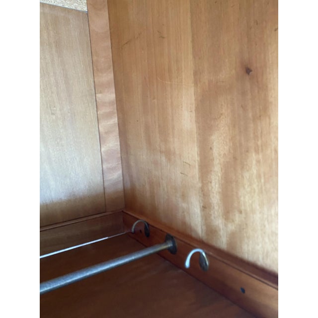 Art Deco Geometric Stepped Triple Wardrobe, 1920s For Sale - Image 11 of 13