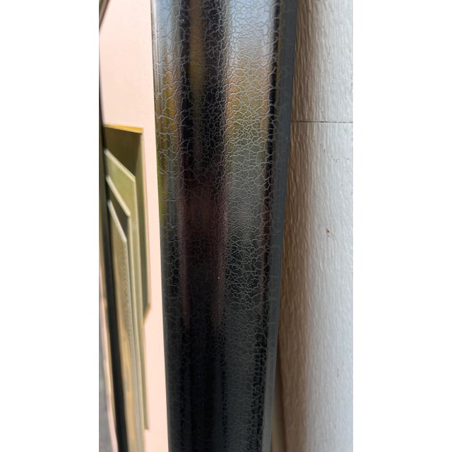 Signed Vintage Kinder Harris Art Deco Style Pink Female Figurative Triptych For Sale - Image 9 of 12