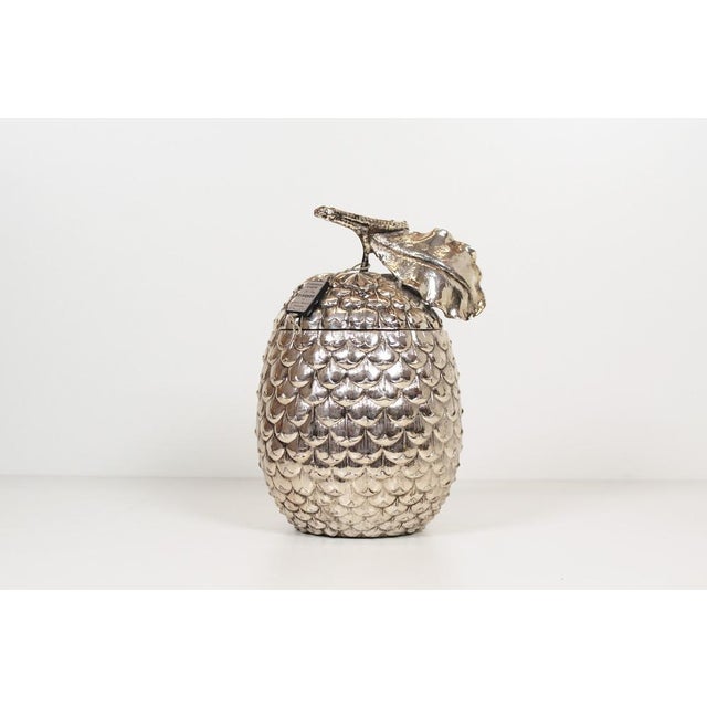Silver Silver Plated Acorn Ice Bucket by Mauro Manetti for Fonderia d'Arte, 1970s For Sale - Image 8 of 8
