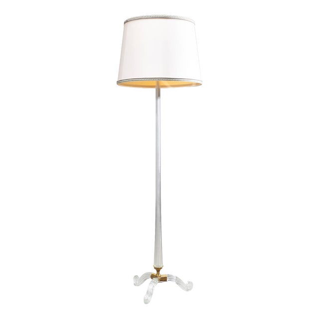Vintage Floor Lamp from Seguso Vetri D'arte, 1940s For Sale