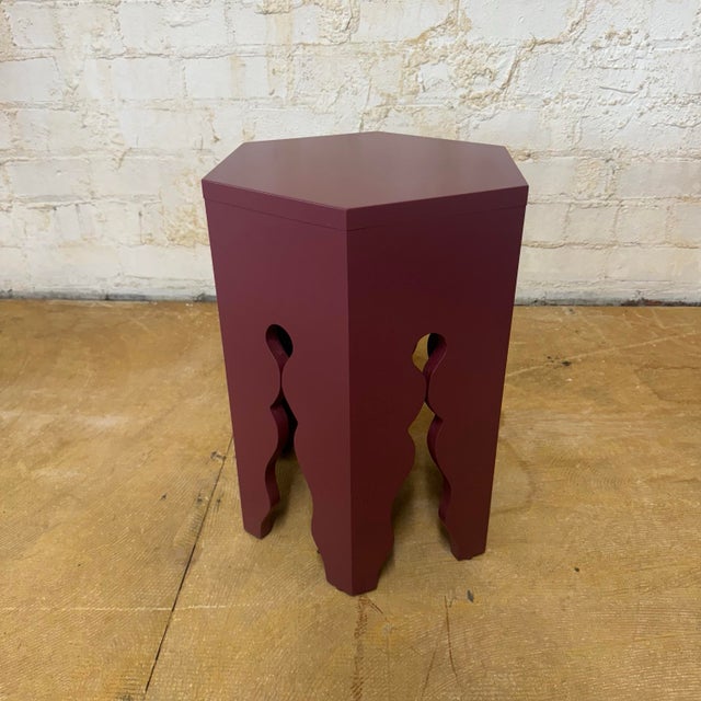 Lozere Side Table - Wine For Sale - Image 4 of 8