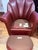 Pair of Vintage Hancock & Moore Burgundy Leather Swivel Lounge Chairs With Matching Ottomans, 1988 For Sale - Image 10 of 18