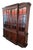 Georgian Style Two Piece Mahogany Breakfront For Sale