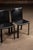 Late 20th Century Postmodern Black Leather Dining Chairs — Set of Four For Sale In Chicago - Image 6 of 7