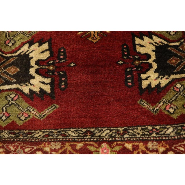 Vintage Turkish Yastik Rug - 01'09 X 03'05 For Sale - Image 4 of 8