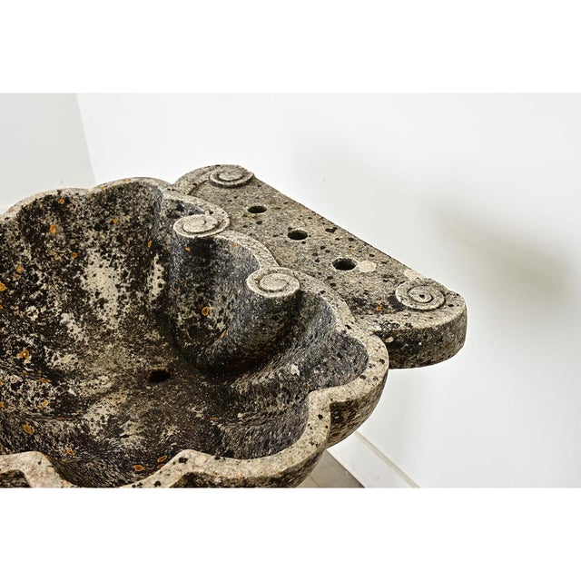Portuguese 19th Century Carved Stone Pedestal Sink For Sale - Image 10 of 13