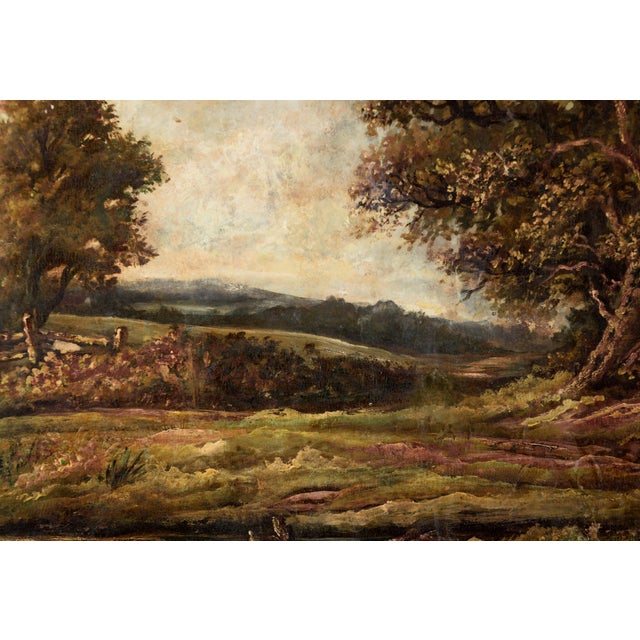 Late 1800s Naturalist Country Scene in Gouache on Paper For Sale - Image 4 of 8