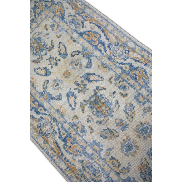 Early 21st Century Modern Turkish Oushak Rug 3'2" x 7'1" For Sale - Image 5 of 7