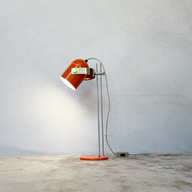 Orange Combi Lux Table Lamp by Stanislav Indra for Lidokov, 1970s For Sale - Image 10 of 10