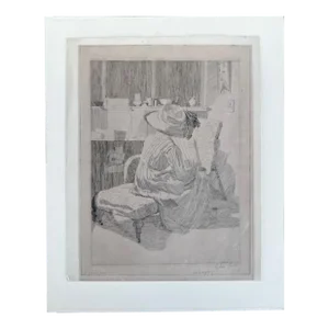 Sylvia Gosse (1881-1968) - Etching - St John's Wood 1910