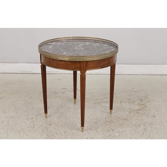 Age: Approx: 60 Years Old Details: Brass Gallery Edge Dovetailed Drawer Construction High Quality Construction Nice Marble...