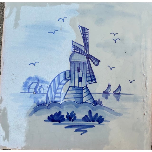 Lot of 8 Delft Tiles For Sale - Image 4 of 10