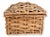 Antique English Wicker Hamper For Sale - Image 4 of 7