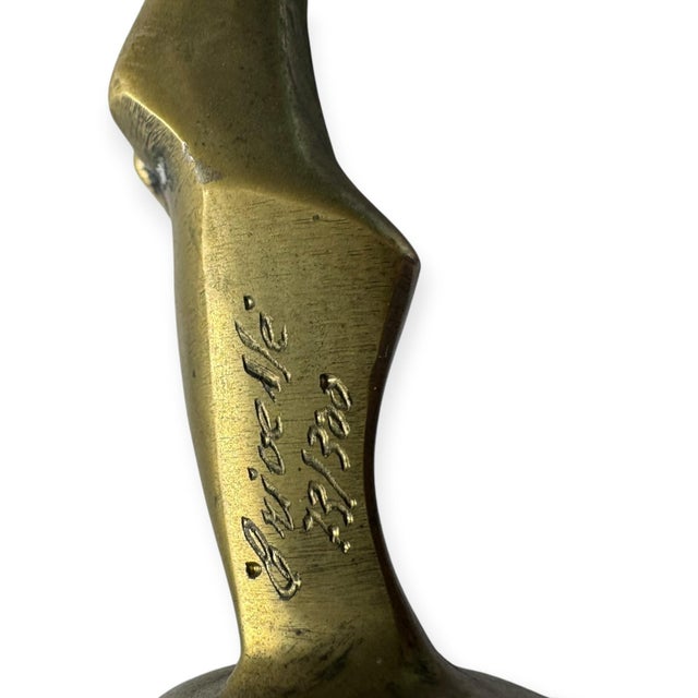 1970s Modernist Bronze Figure Sculpture — Roberto Gabriel Crivellé (B. 1936) For Sale In San Francisco - Image 6 of 9
