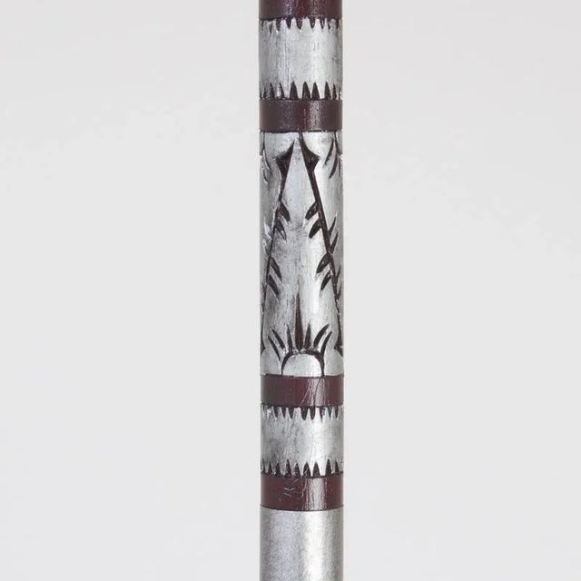 Anglo-Indian Style White Cotton Umbrella For Sale In West Palm - Image 6 of 8