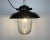 Industrial Factory Hanging Lamp in Black Enamel from Elektrosvit, 1960s For Sale - Image 11 of 13