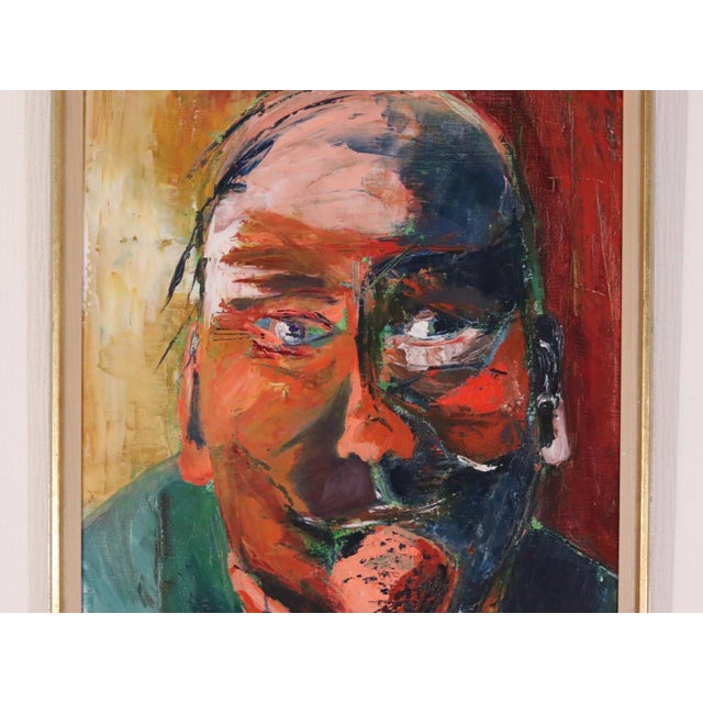 Anelotte Höcke, Uncle, 1977, Oil on Canvas, Framed For Sale - Image 11 of 16