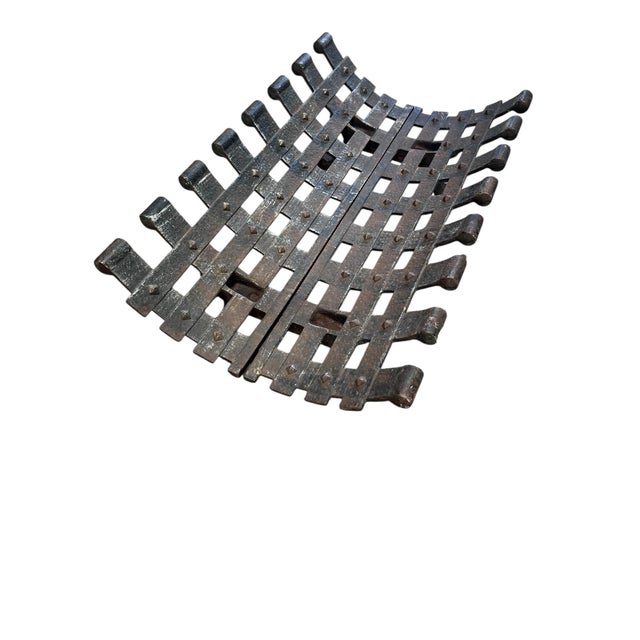 Gothic Vintage Iron Fire Grate, Heavy Duty For Sale - Image 3 of 12