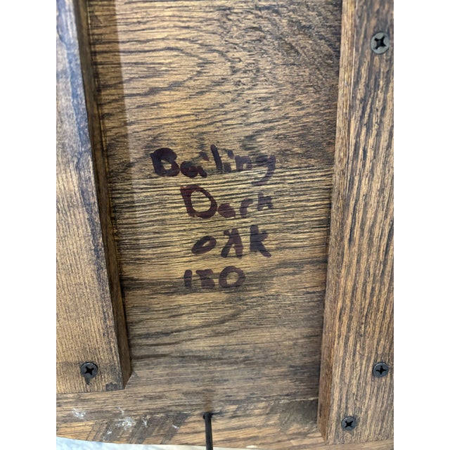 Antique Barrel Back Oak Pub Chairs Captain’s Chairs - Pair For Sale - Image 11 of 11