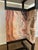 Metal Architectural Marble & Onyx Console Table With Blackened Iron Base For Sale - Image 7 of 8