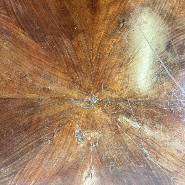 Wood Italian Round Wood Dining Table, 1800s For Sale - Image 7 of 16