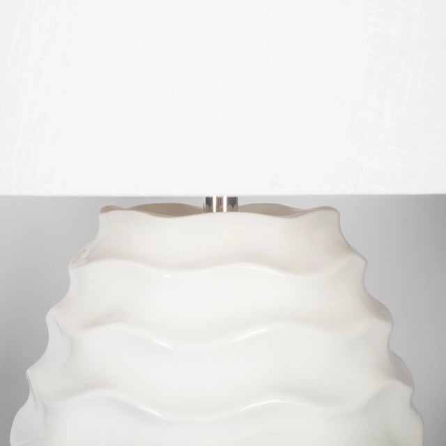 Not Yet Made - Made To Order Bradburn Home Escondido Wave Ceramic Table Lamp For Sale - Image 5 of 5