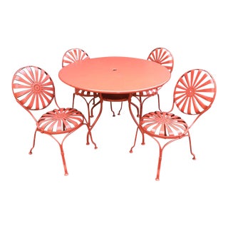 Francois Carré Sunburst Patio Furniture For Sale