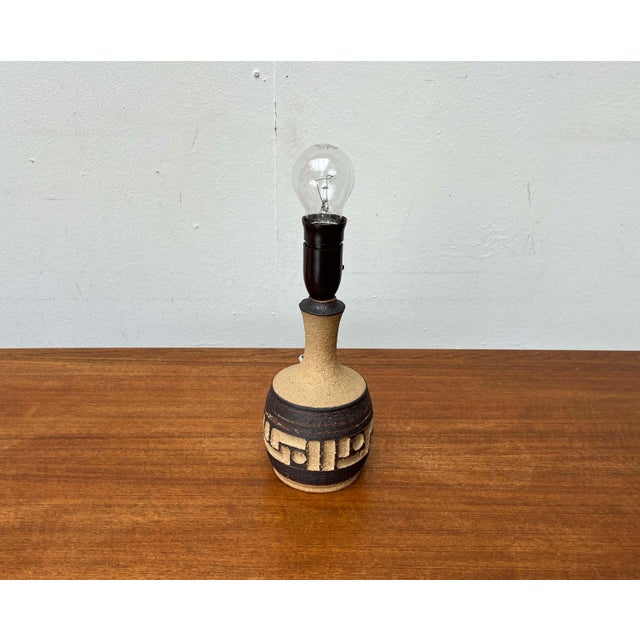 Mid-Century Modern Danish Studio Pottery Table Lamp from Axella, Denmark, 1960s For Sale - Image 9 of 18