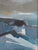 Mid-Century Modern 'Moonlit Sea' Vintage Original Abstract Coastal Landscape Oil Painting, Framed For Sale - Image 13 of 14